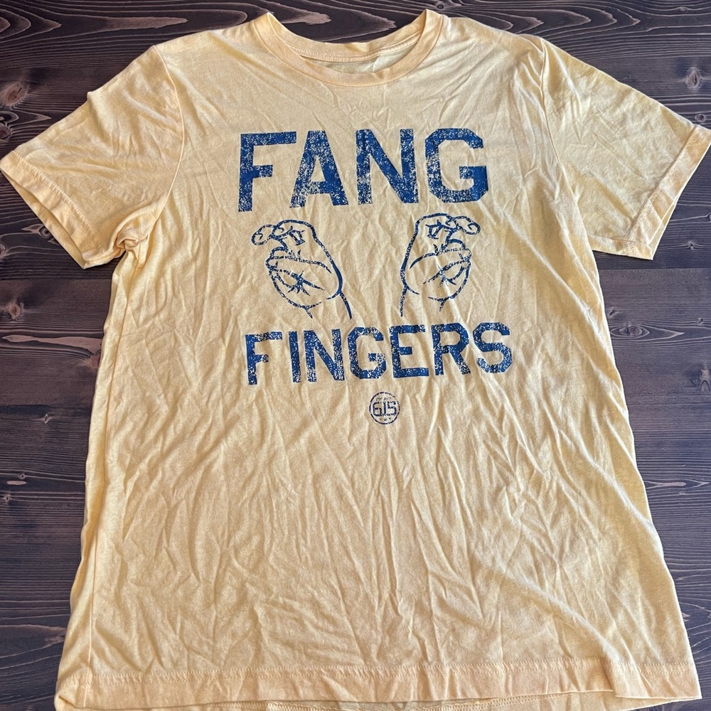 Nashville Predators Hockey Fang Fingers Yellow T-Shirt